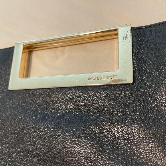 Michael Kors Black and Gold Shoulder Bag - Picture 4 of 4